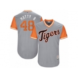 Men's 2017 Little League World Series Tigers Matthew Boyd #48 Matty B Gray Jersey