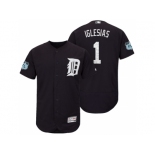 Men's Detroit Tigers #1 Jose Iglesias 2017 Spring Training Flex Base Authentic Collection Stitched Baseball Jersey