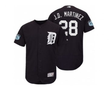 Men's Detroit Tigers #28 J.D. Martinez2017 Spring Training Flex Base Authentic Collection Stitched Baseball Jersey