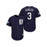 Men's Detroit Tigers #3 Ian Klnsler 2017 Spring Training Cool Base Stitched MLB Jersey