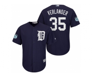 Men's Detroit Tigers #35 Justin Verlander 2017 Spring Training Cool Base Stitched MLB Jersey