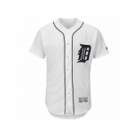 Men's Detroit Tigers Majestic Home Blank White Flex Base Authentic Collection Team Jersey