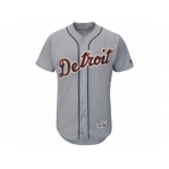 Men's Detroit Tigers Majestic Road Blank Gray Flex Base Authentic Collection Team Jersey