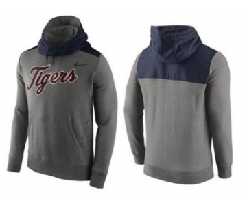 Men's Detroit Tigers Nike Gray Cooperstown Collection Hybrid Pullover Hoodie