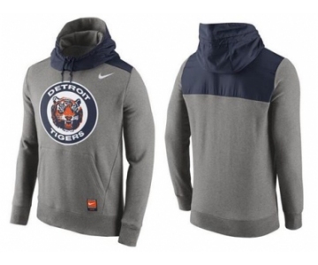 Men's Detroit Tigers Nike Gray Cooperstown Collection Hybrid Pullover Hoodie_1