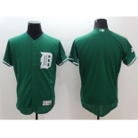 Men's Detroit Tigers blank Majestic Green Celtic Flexbase Authentic Collection Jersey