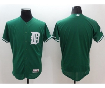 Men's Detroit Tigers blank Majestic Green Celtic Flexbase Authentic Collection Jersey