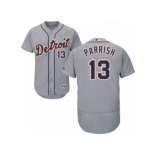 Men's Majestic Detroit Tigers #13 Lance Parrish Grey Flexbase Authentic Collection MLB Jersey