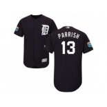 Men's Majestic Detroit Tigers #13 Lance Parrish Navy Blue Flexbase Authentic Collection MLB Jersey