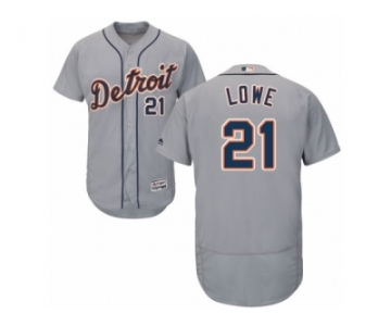 Men's Majestic Detroit Tigers #21 Mark Lowe Grey Flexbase Authentic Collection MLB Jersey