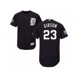 Men's Majestic Detroit Tigers #23 Kirk Gibson Navy Blue Flexbase Authentic Collection MLB Jersey