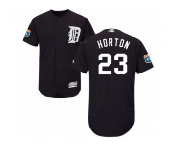 Men's Majestic Detroit Tigers #23 Willie Horton Navy Blue Flexbase Authentic Collection MLB Jersey