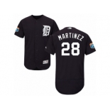 Men's Majestic Detroit Tigers #28 J. D. Martinez Navy Blue Flexbase Authentic Collection MLB Jersey