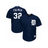 Men's Majestic Detroit Tigers #32 Michael Fulmer Replica Navy Blue Alternate Cool Base MLB Jersey