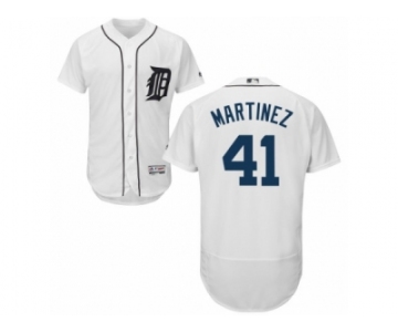 Men's Majestic Detroit Tigers #41 Victor Martinez White Flexbase Authentic Collection MLB Jersey