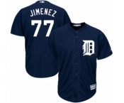 Men's Majestic Detroit Tigers #77 Joe Jimenez Replica Navy Blue Alternate Cool Base MLB Jersey