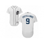 Men's Majestic Detroit Tigers #9 Nick Castellanos White Flexbase Authentic Collection MLB Jersey