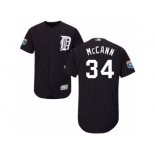 en's Majestic Detroit Tigers #34 James McCann Navy Blue Flexbase Authentic Collection MLB Jersey