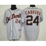 mlb detroit tigers #24 cabrera grey