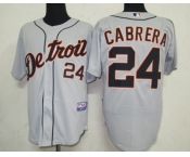 mlb detroit tigers #24 cabrera grey