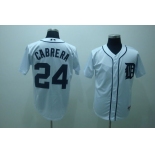 mlb detroit tigers #24 cabrera white