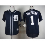 mlb jerseys detroit tigers #1 iglesias blue