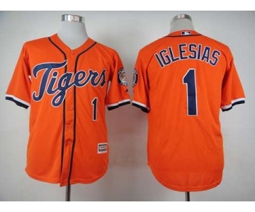 mlb jerseys detroit tigers #1 iglesias orange