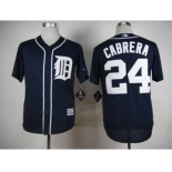 mlb jerseys detroit tigers #24 cabrera blue