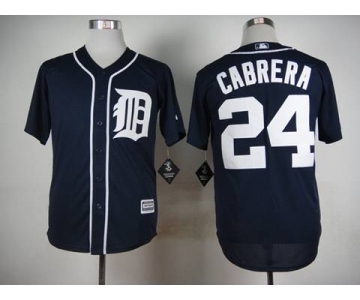 mlb jerseys detroit tigers #24 cabrera blue