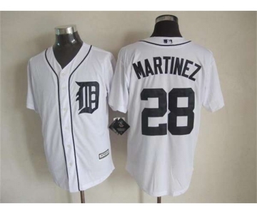 mlb jerseys detroit tigers #28 martinez white(martinez)