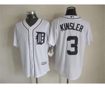 mlb jerseys detroit tigers #3 kinsler white[kinsler]