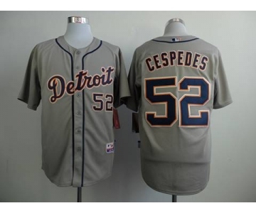 mlb jerseys detroit tigers #52 cespedes grey