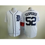 mlb jerseys detroit tigers #52 cespedes white