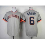 mlb jerseys detroit tigers #6 kaline grey m&n 1984