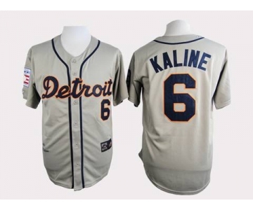 mlb jerseys detroit tigers #6 kaline grey m&n