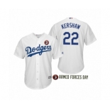 2019 Armed Forces Day #29 Clayton Kershaw Los Angeles Dodgers White Jersey