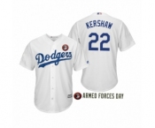 2019 Armed Forces Day #29 Clayton Kershaw Los Angeles Dodgers White Jersey