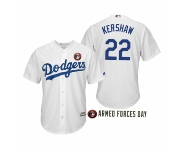 2019 Armed Forces Day #29 Clayton Kershaw Los Angeles Dodgers White Jersey