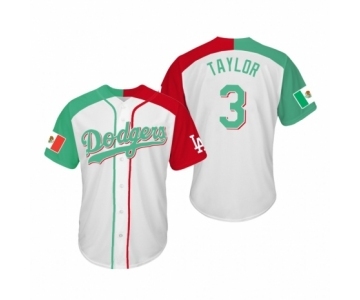 Chris Taylor #3 Los Angeles Dodgers Two-Tone Mexican Heritage Night Cool Base Jersey