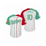 Justin Turner #10 Los Angeles Dodgers Two-Tone Mexican Heritage Night Cool Base Jersey