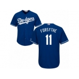 Los Angeles Dodgers #11 Logan Forsythe Replica Royal Blue Alternate Cool Base MLB Jersey