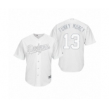 Los Angeles Dodgers #13 Max Muncy Funky Muncy White 2019 Players' Weekend Replica Jersey