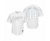 Los Angeles Dodgers #13 Max Muncy Funky Muncy White 2019 Players' Weekend Replica Jersey