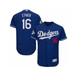 Los Angeles Dodgers #16 Andre Ethier Authentic Royal Blue Alternate 2017 World Series Bound Flex Base MLB Jersey