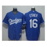 Los Angeles Dodgers #16 Andre Ethier Blue New Cool Base Stitched Baseball Jersey