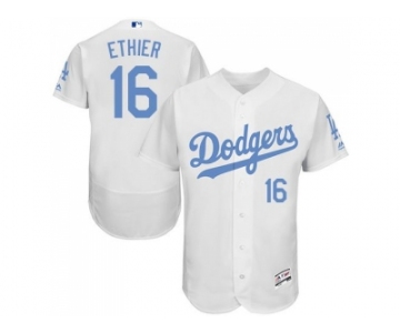 Los Angeles Dodgers #16 Andre Ethier White Flexbase Authentic Collection 2016 Father's Day Stitched Baseball Jersey