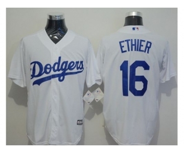 Los Angeles Dodgers #16 Andre Ethier White New Cool Base Stitched Baseball Jersey