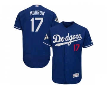 Los Angeles Dodgers #17 Brandon Morrow Authentic Royal Blue Alternate 2017 World Series Bound Flex Base MLB Jersey