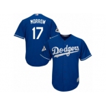 Los Angeles Dodgers #17 Brandon Morrow Replica Royal Blue Alternate 2017 World Series Bound Cool Base MLB Jersey