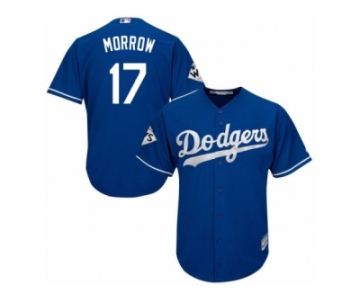 Los Angeles Dodgers #17 Brandon Morrow Replica Royal Blue Alternate 2017 World Series Bound Cool Base MLB Jersey